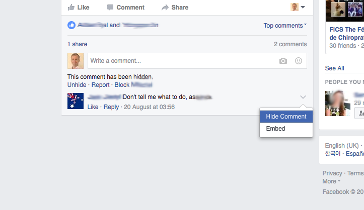 How To Draw a Line Between Negative &Unacceptable Comments On Facebook